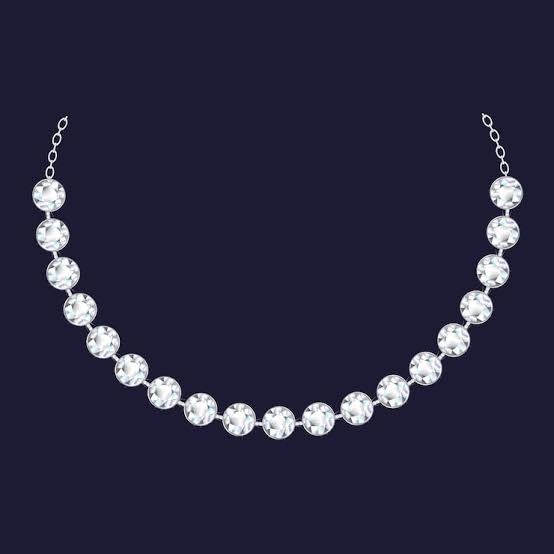 Diamond line necklace