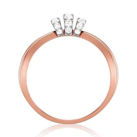 Rose gold diamond engagement ring